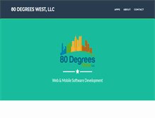 Tablet Screenshot of 80degreeswest.com